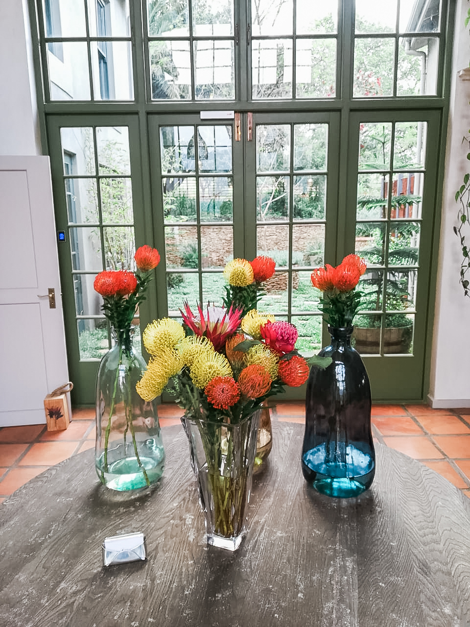 Protea and flowers at De Zeven Guest Lodge Banhoek Valley | Stellenbosch